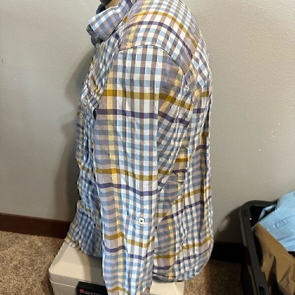 Tommy Bahama Mens Large Plaid Long Sleeve Button Down - Picture 2 of 5